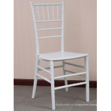 Silla blanca Chiavari de la resina blanca monobloque de los PP para las bodas